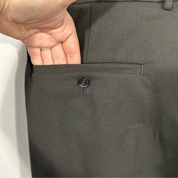 NWT H&M Relaxed Fit Mens Black Dress Pants Size 36R